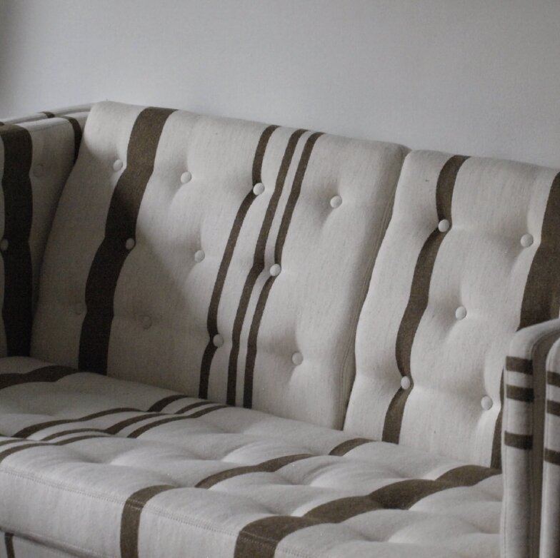 ERIK JØRGENSEN 315 SOFA – detalje af nyt betræk