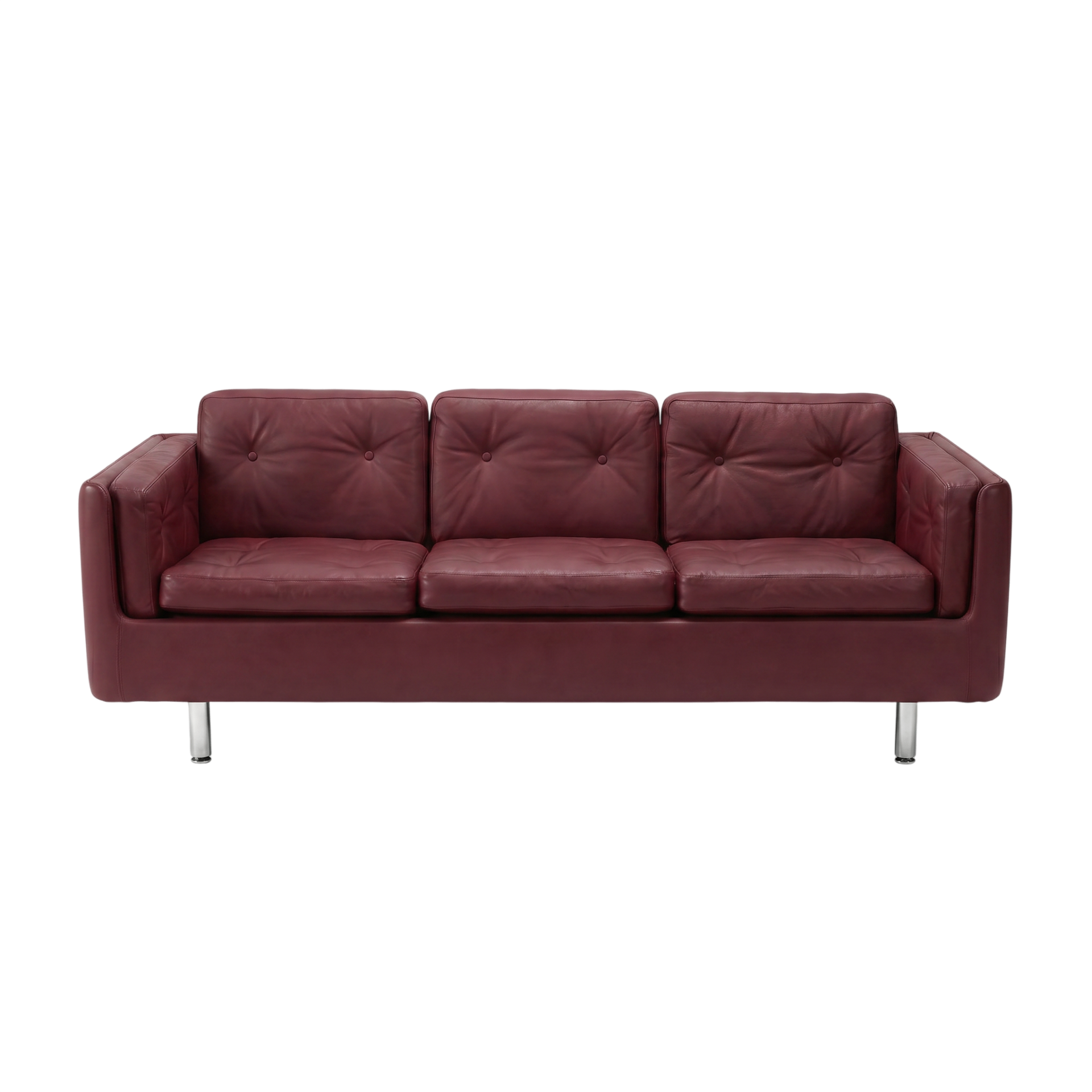 3-pers. lædersofa fra Vintage – se pris på ombetrækning