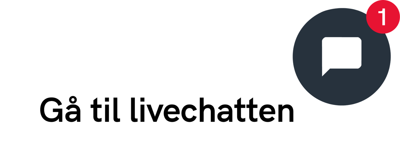Gå til livechatten for et tilbud