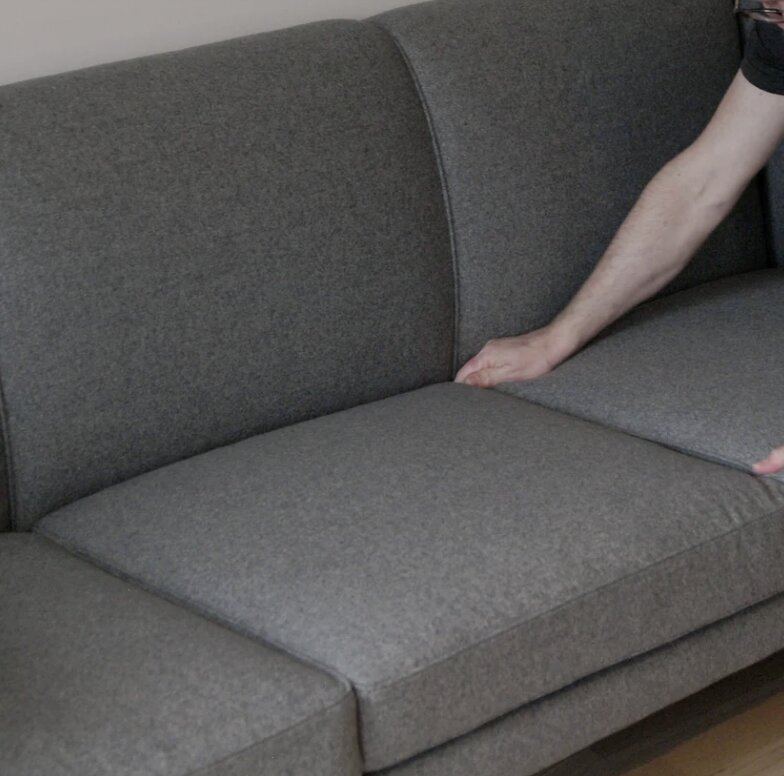 WEGNER AP 18 SOFA – resultat efter ombetrækning